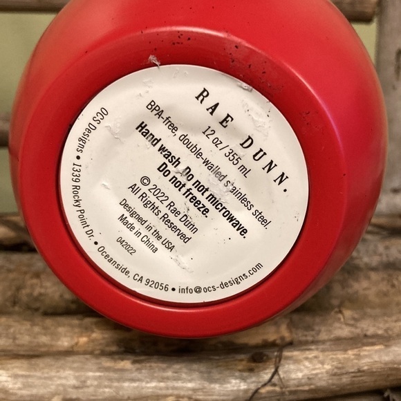 NEW RAE DUNN BAH HUMBUG STAINLESS STEEL WINE TUMBLER - Picture 7 of 7